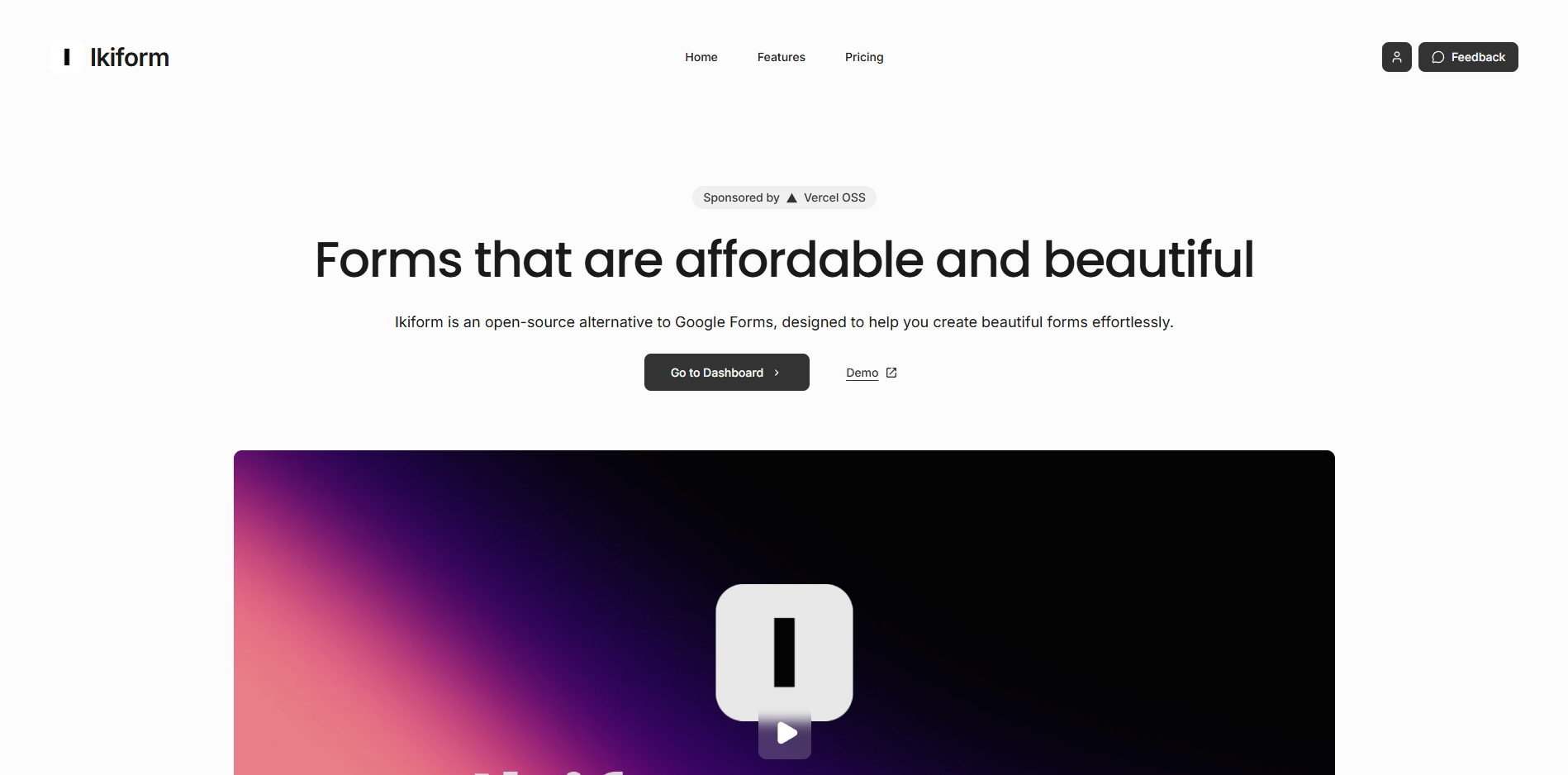 Ikiform: AI-native, open-source alternative to google forms | BetaList