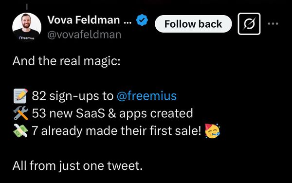 The image features a tweet highlighting the success of a sponsorship campaign.
