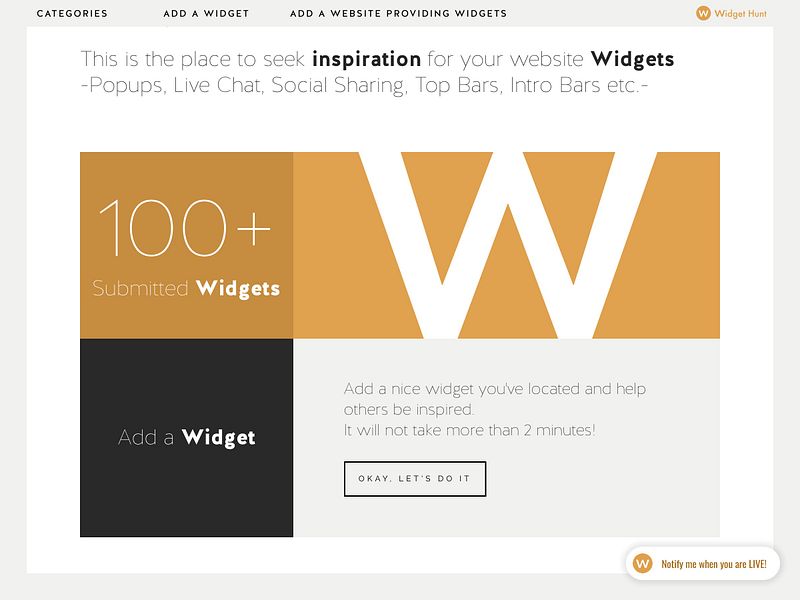 Widget Hunt