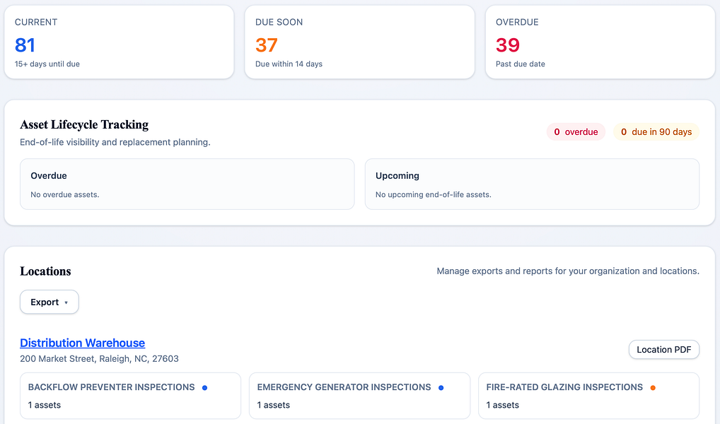 Inspection Logging