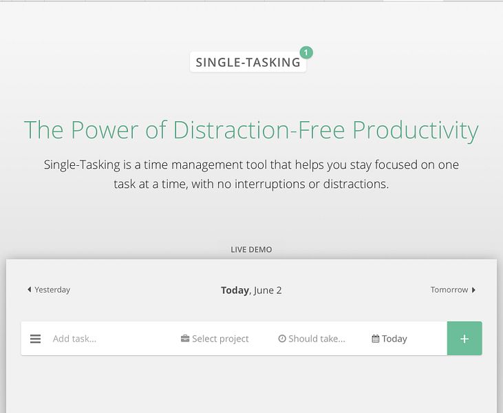 Single-Tasking