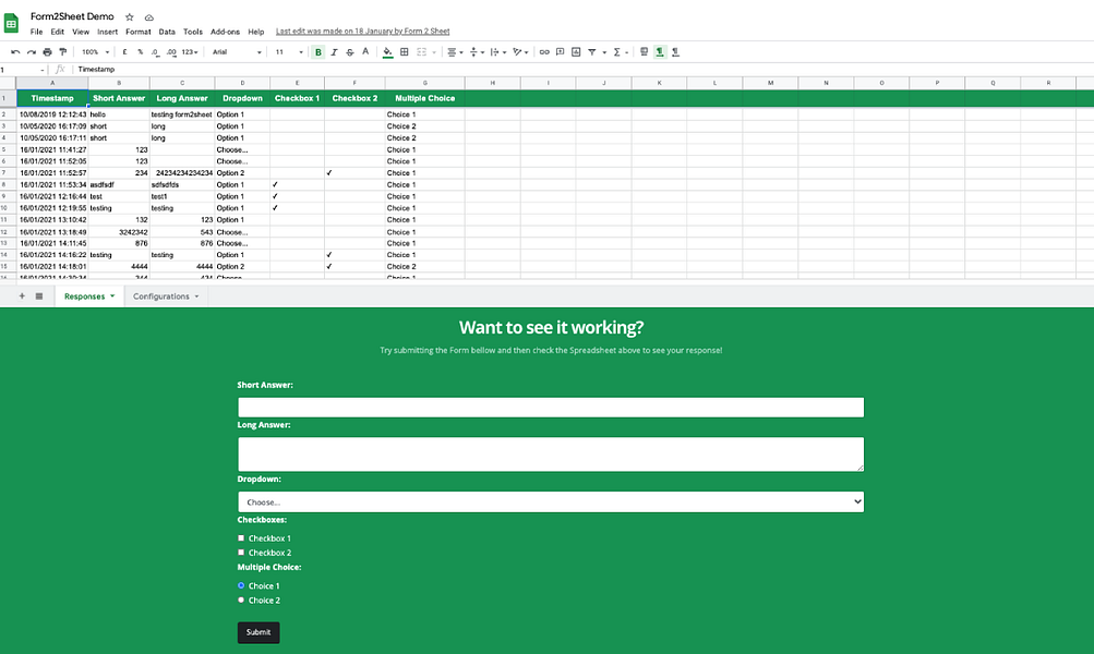 Form2Sheet