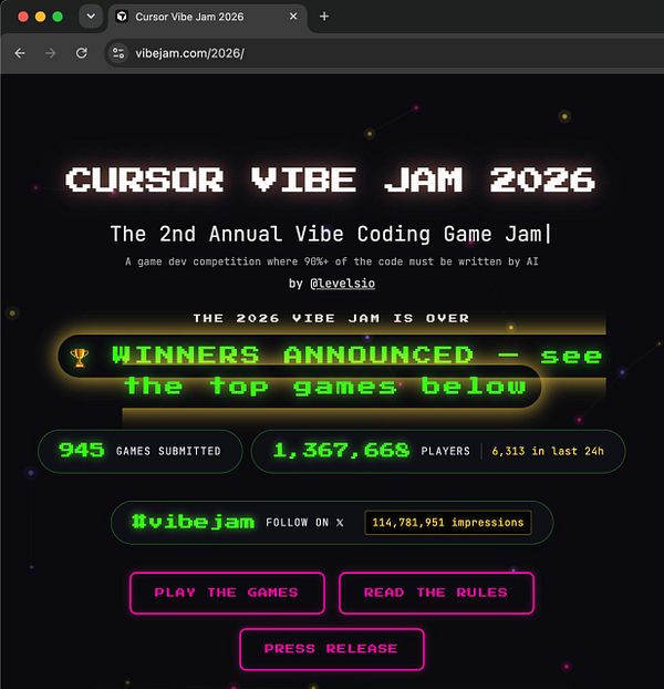 Homepage of vibejam.com displaying a vibrant logo, tagline, and audio software descriptions.