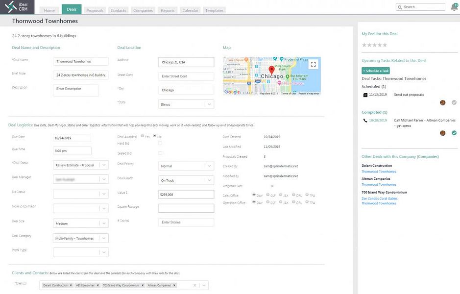 iDeal CRM for Contractors