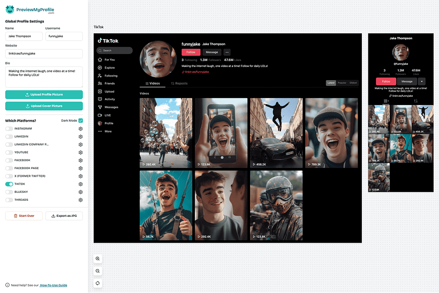PreviewMyProfile: All-In-One Social Media Profile Preview | BetaList
