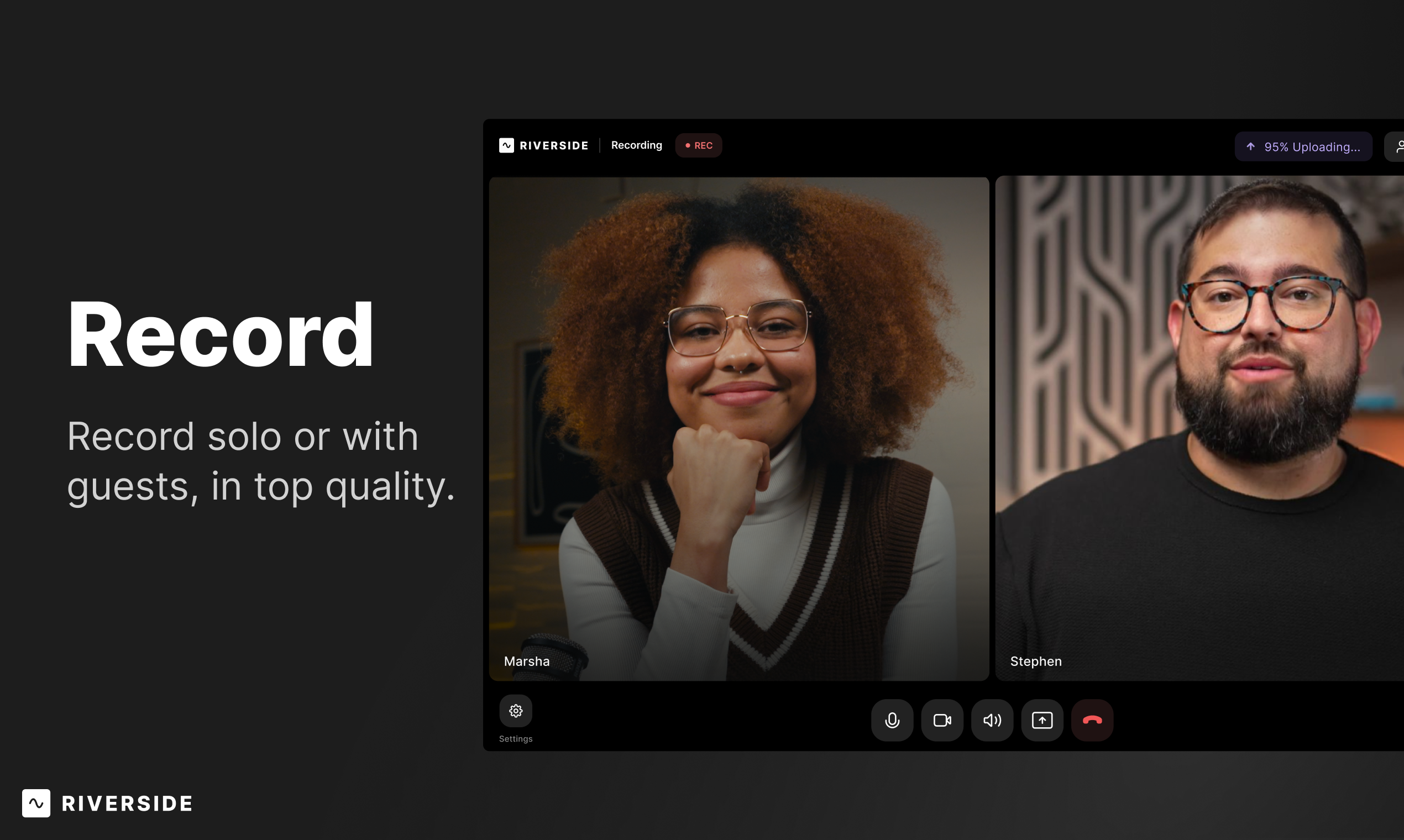 Riverside: Record, edit, and publish studio-quality | BetaList
