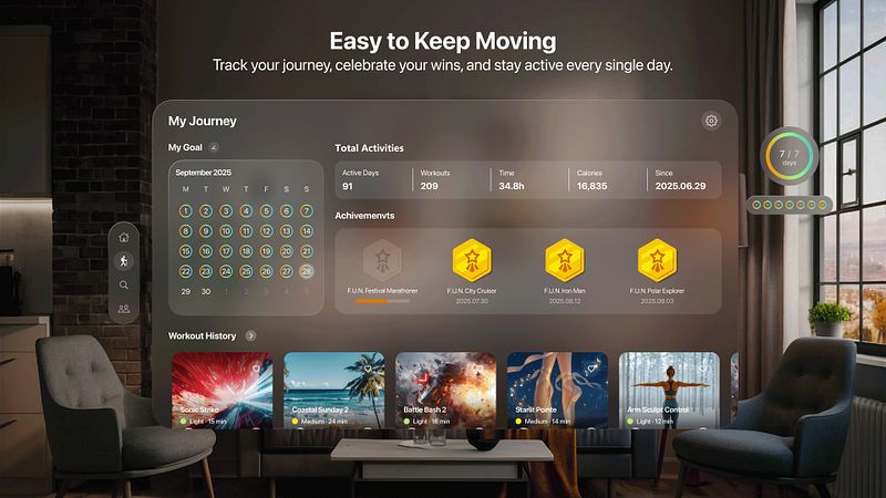 Screenshot of FunFitLand