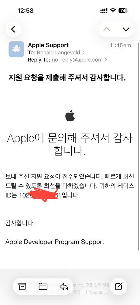 Screenshot of Apple Developer Program membership renewal page showing an error preventing renewal.