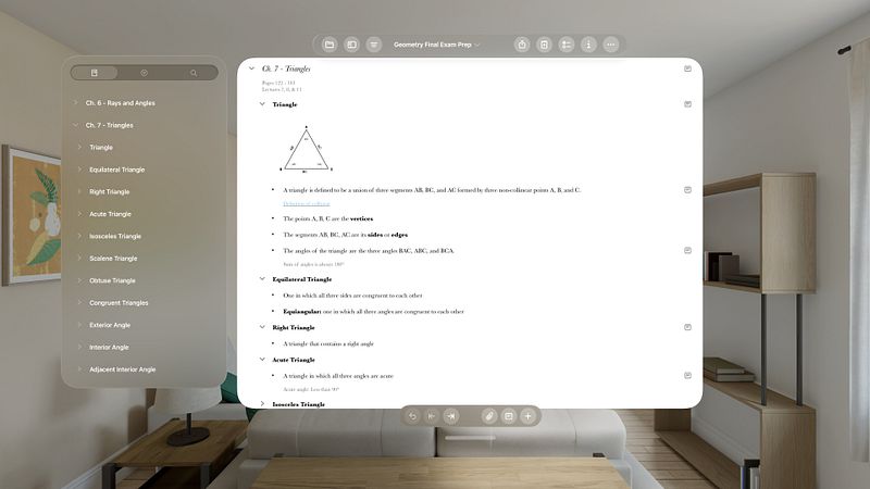 Screenshot of OmniOutliner 6
