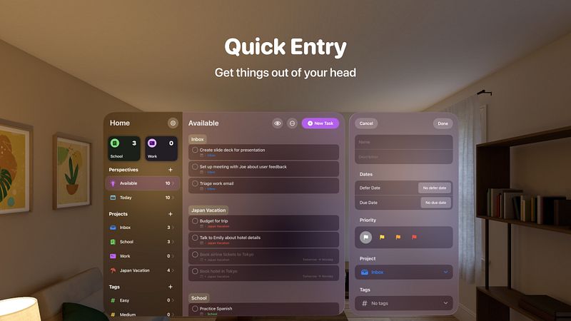 Screenshot of Perspectives: To-Do List
