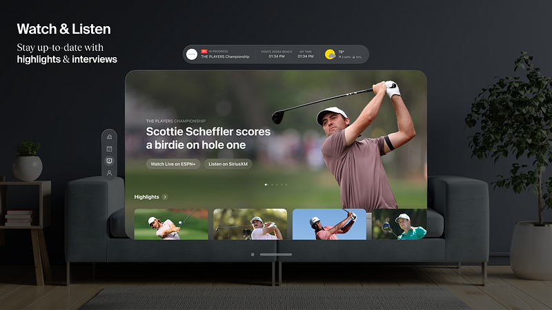 Screenshot of PGA TOUR Vision