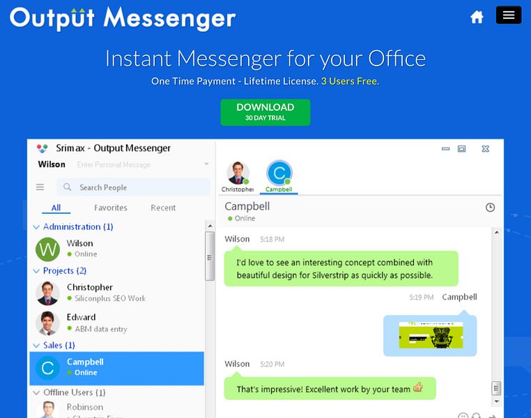 Output Messenger