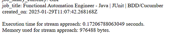 The image displays a technical benchmark report comparing two approaches for file handling in programming.