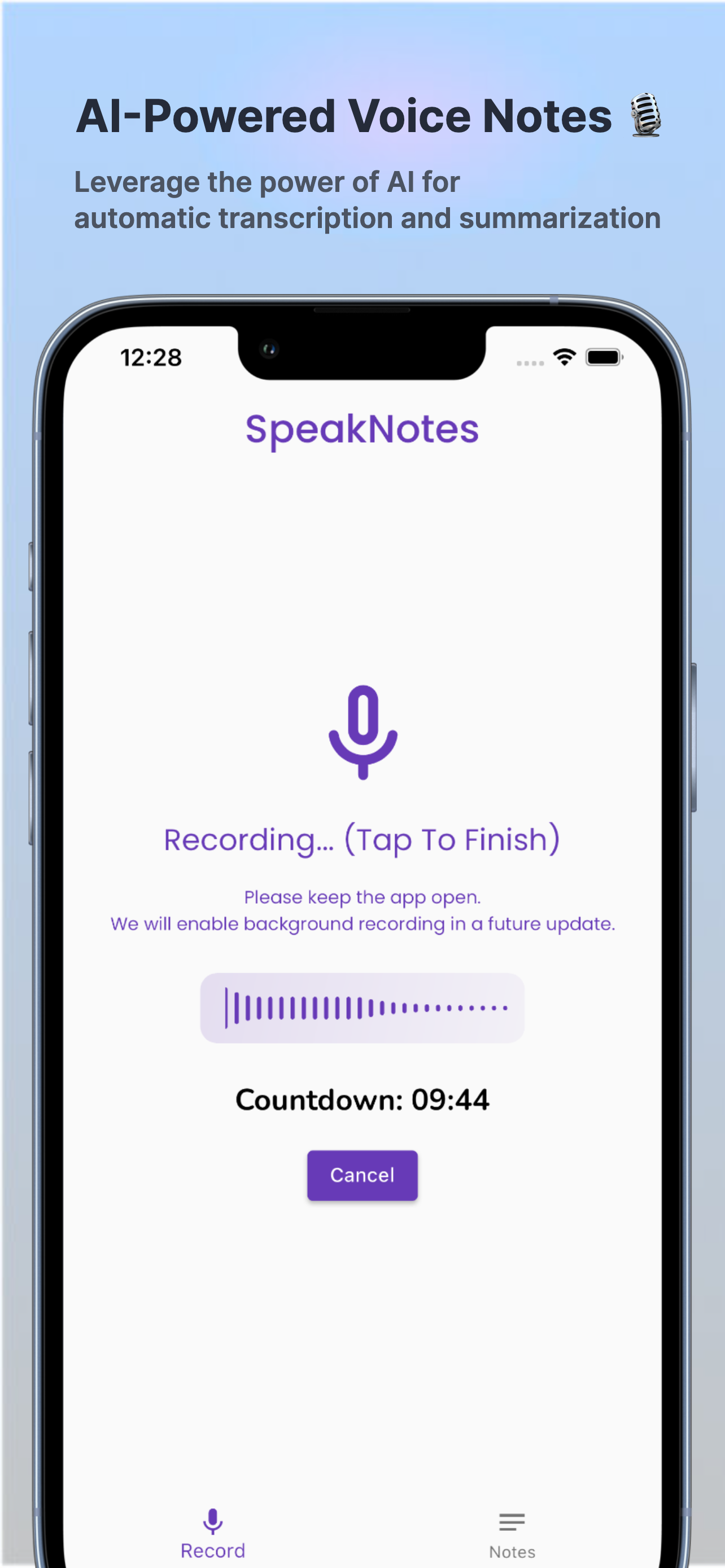 SpeakNotes: AI Voice Note Summarizer | BetaList