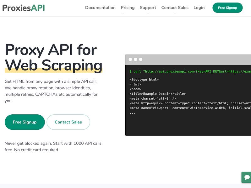 Proxies API