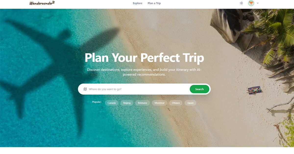 WanderWonder Launches AI-Powered Travel Planning Platform for Destination Discovery and Itinerary Creation