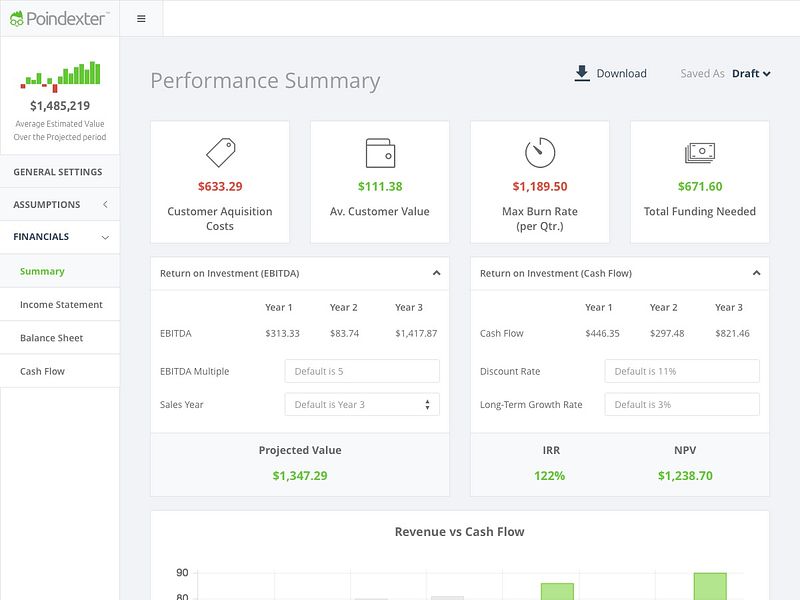Poindexter An automated financial projection software BetaList