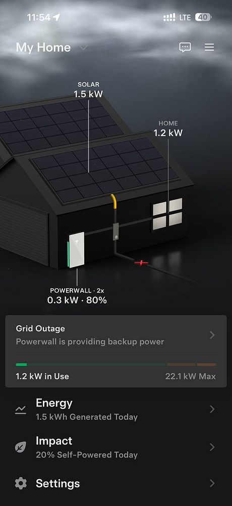 Diagram illustrating an automatic power outage detection and backup battery switching system for Portugal, featuring components such as a normal grid, backup batteries, a frequency switch, and loads.