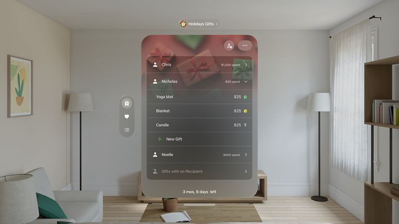 Screenshot of Gift Lists+