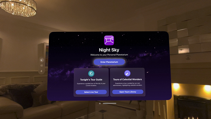 Screenshot of Night Sky