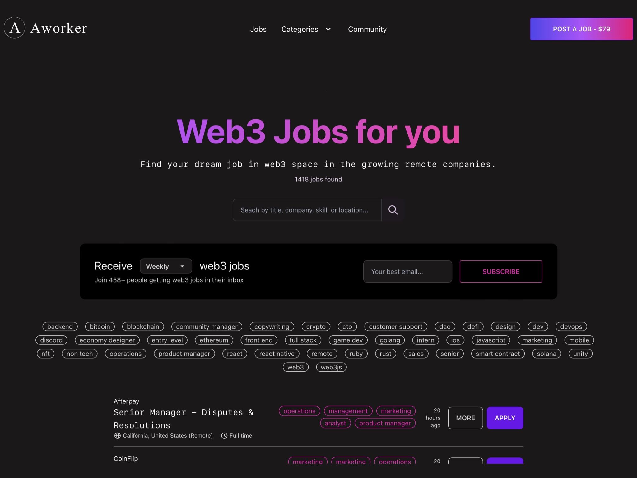 Aworker.io
