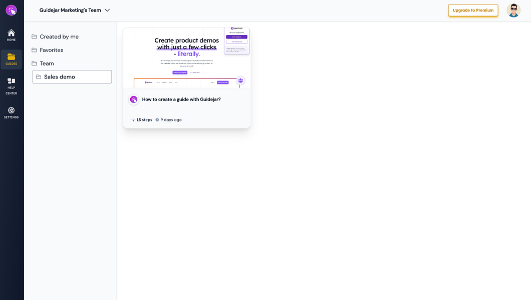 Guidejar: Create interactive product demos seamlessly | BetaList