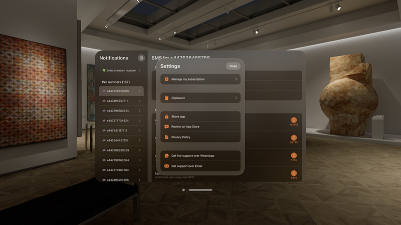 Notifications - Temp Number | Vision Directory
