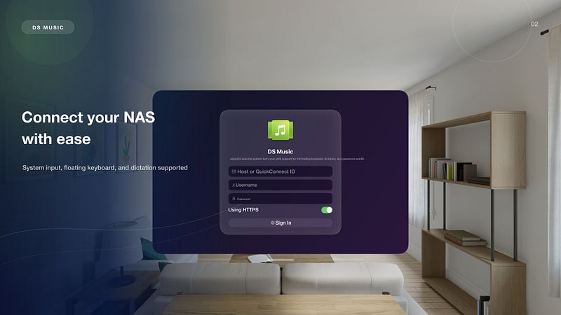 Screenshot of DS Music for Synology NAS