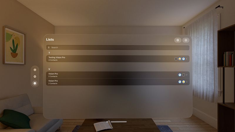 Screenshot of Contact Eclipse