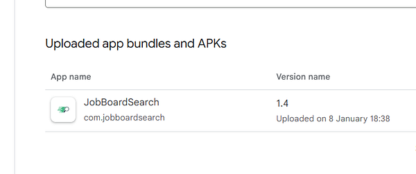 Screenshot of a web interface showing Elasticsearch queries and results for job board search bundles.