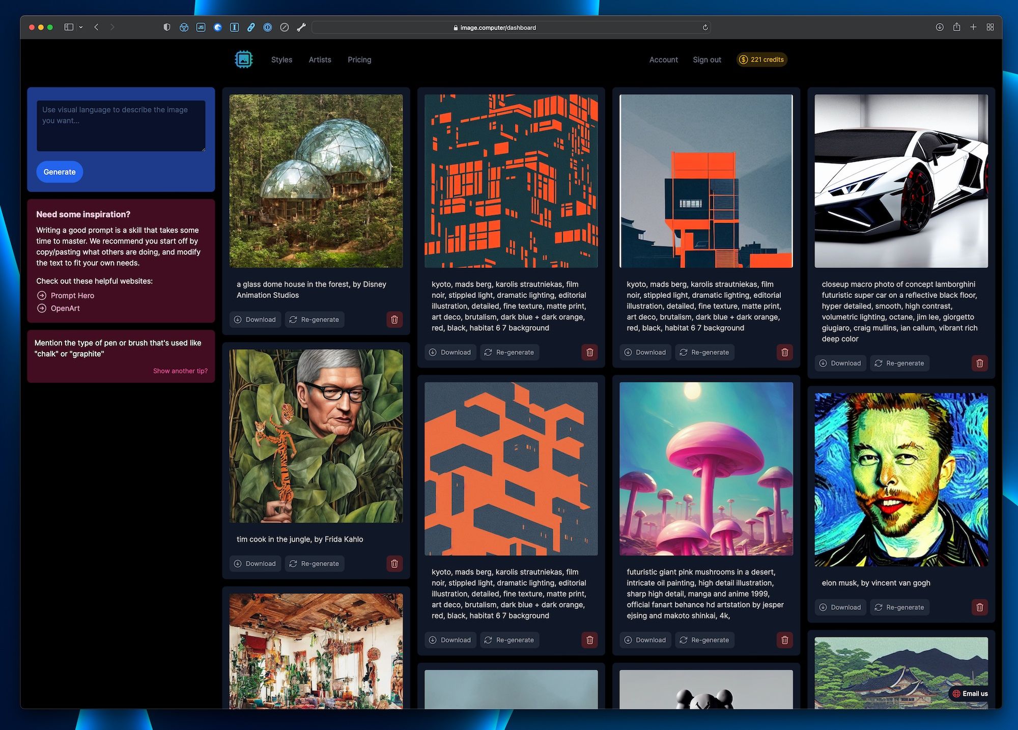 Image Computer: The easiest way to generate AI images | BetaList