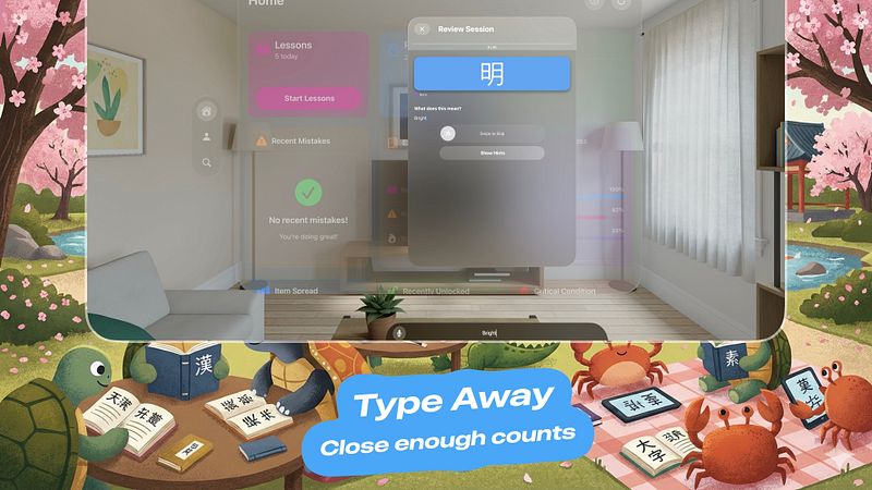 Screenshot of Gakugame - WaniKani Companion
