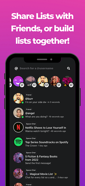 Hero: Share & Discover Lists