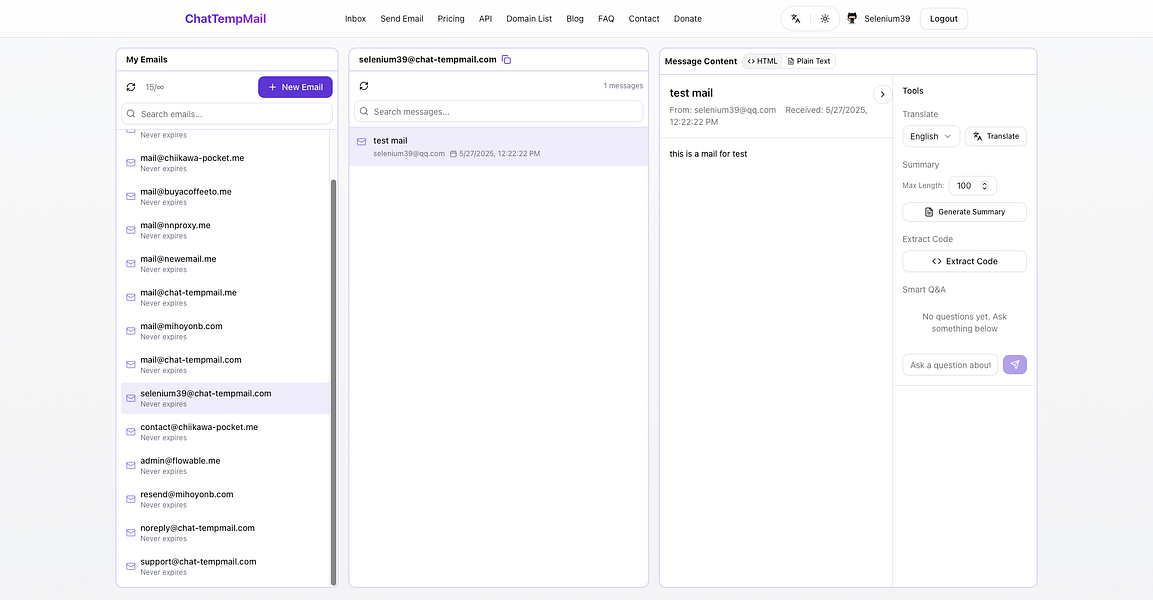 ChatTempMail