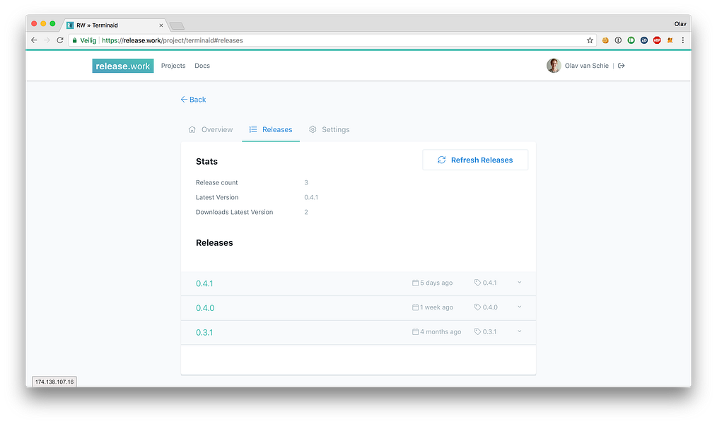 Release Work