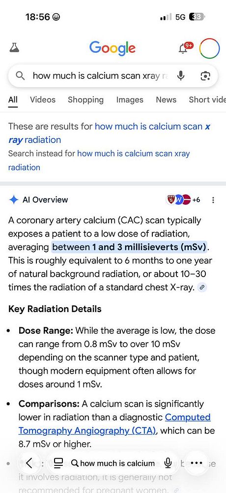 X-ray scan image showing the artery area with a color indicator highlighting a region on the arm.