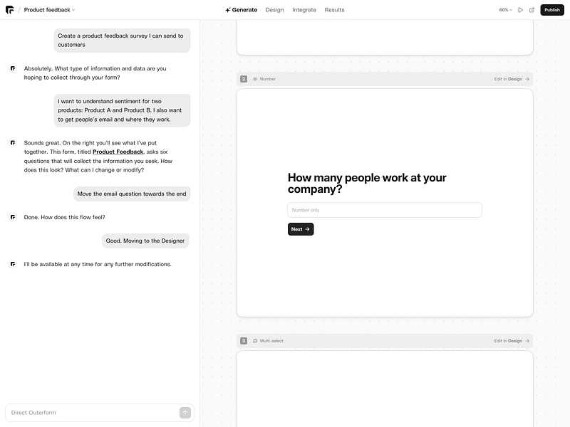 Outerform AI: Outerform is an AI-powered form and survey | BetaList