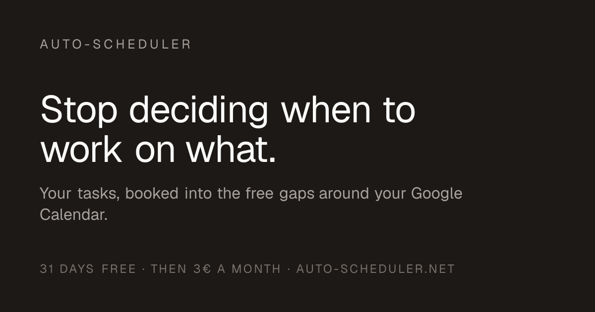 Hourwright Auto-Scheduler: Automatically time-block tasks | BetaList