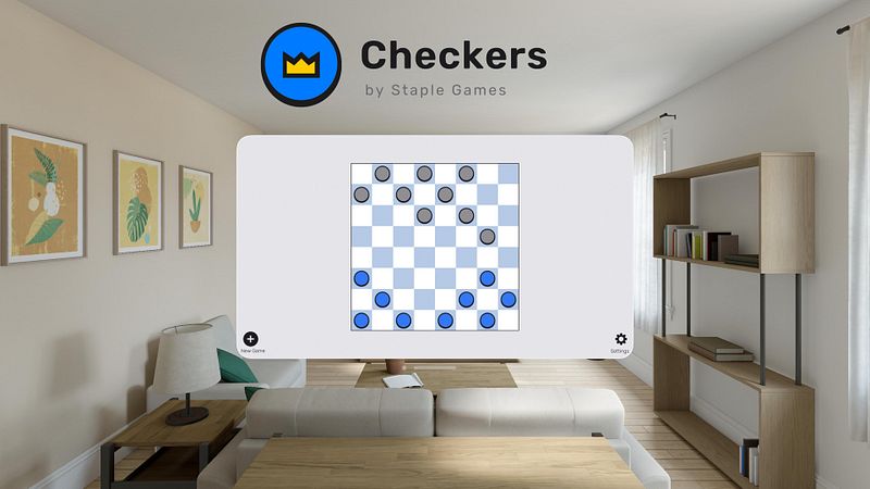 Screenshot of Checkers by Staple Games