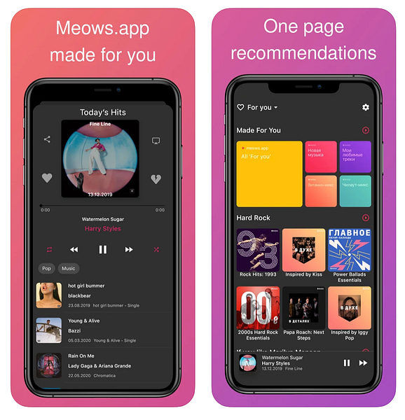 Meows.app - player for Apple Music