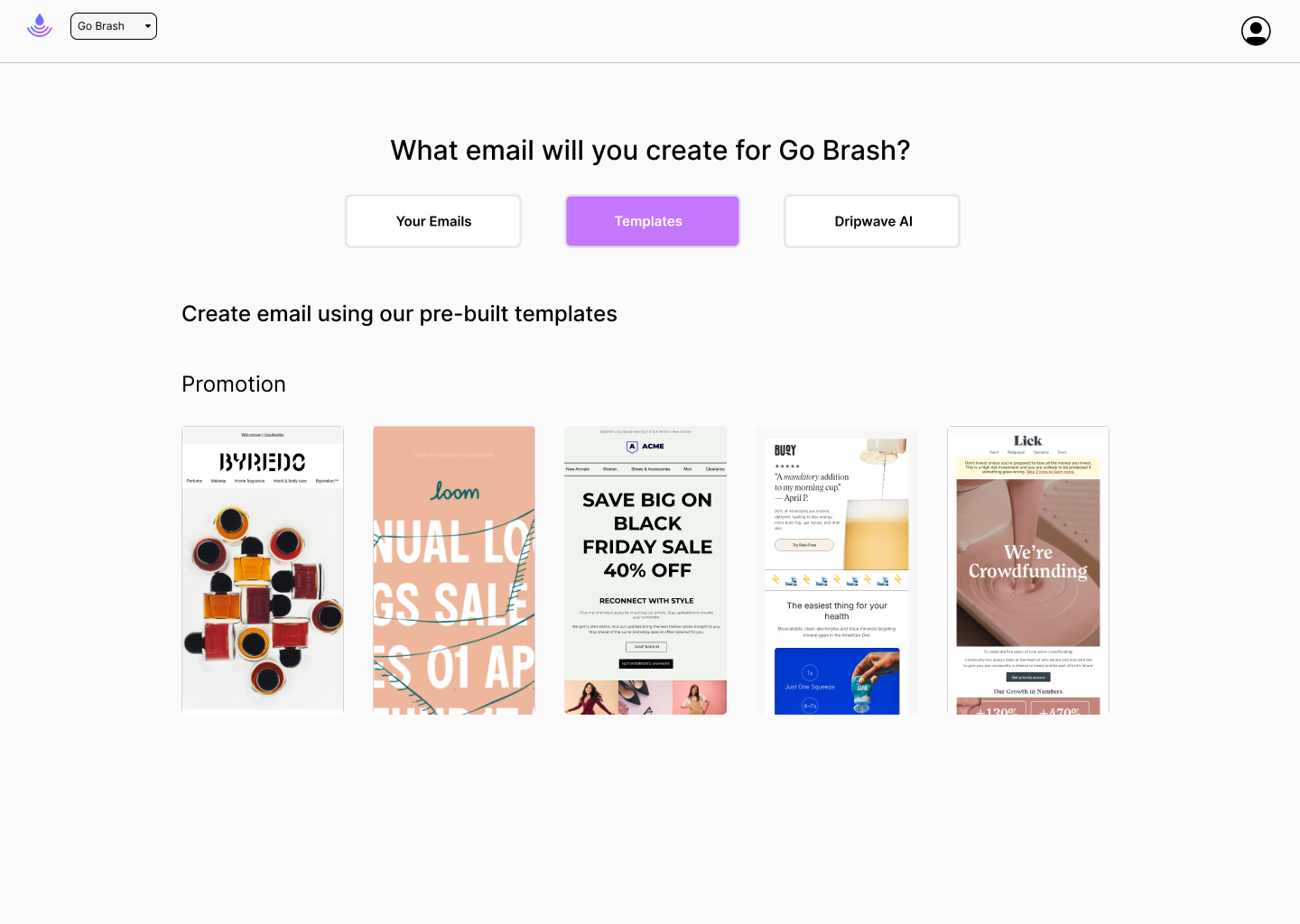 Dripwave: Create high quality marketing emails instantly