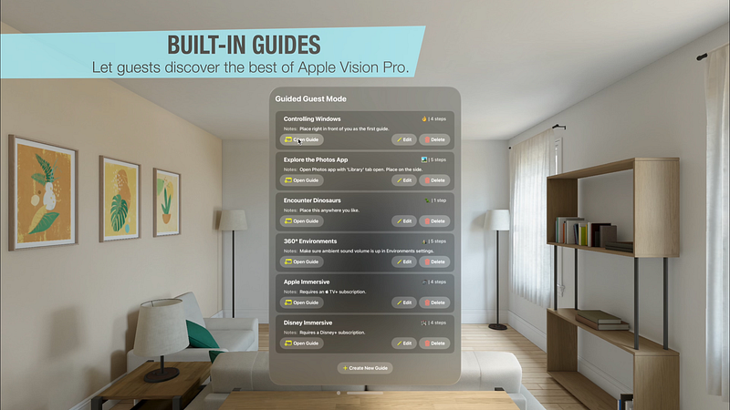 Screenshot of Guided Guest Mode: Device Demo