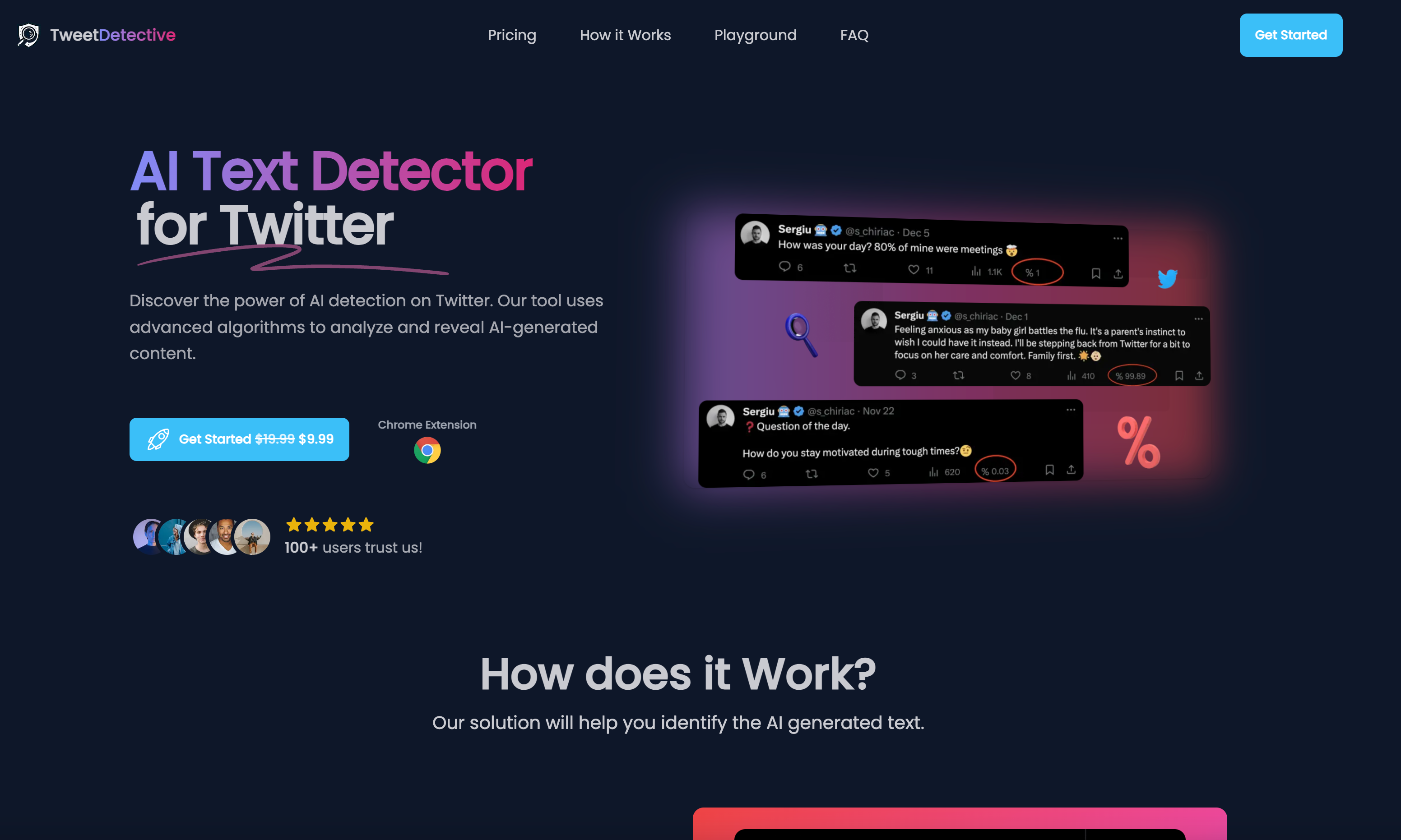 Tweet Detective: AI Text Detector for Twitter