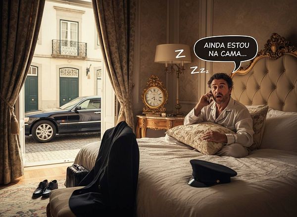 Black luxury limousine parked near a beige luxury hotel entrance with palm trees and a taxi stand sign.