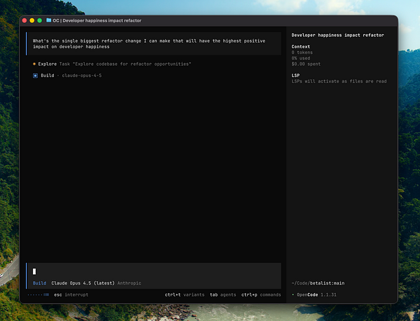 A computer screen displaying a code editor with Python code implementing a chatbot using OpenAI's API and Claude Max with streamlit interface.