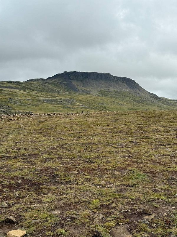 A scenic view of a mountain landscape in Snæfellsnes, Iceland.