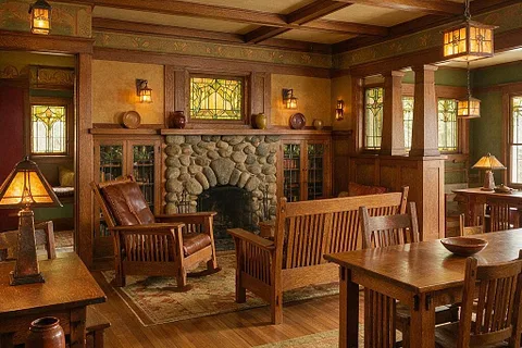 A room in the Craftsman style