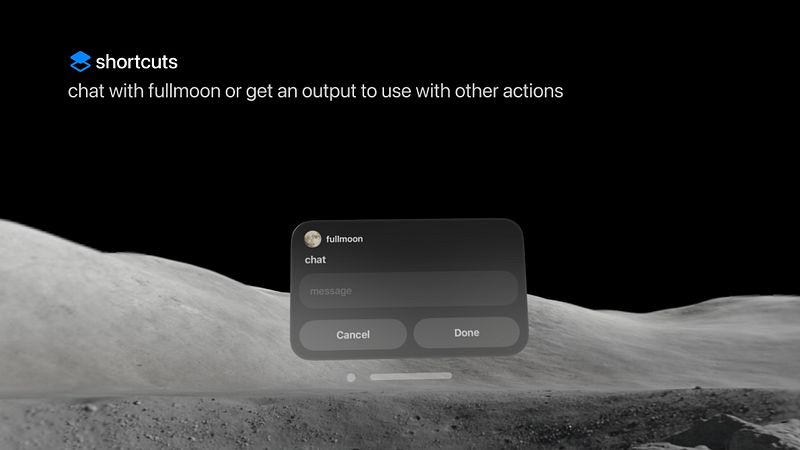 Screenshot of fullmoon: local intelligence