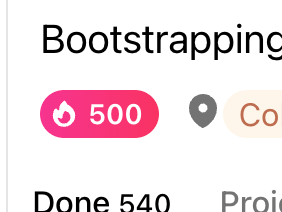 A creative illustration celebrating 500 days of WIP with vibrant cosmic and natural elements.