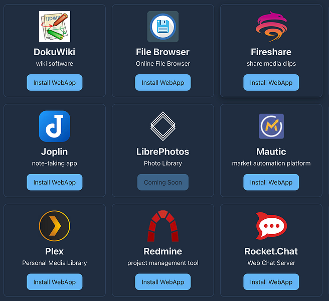 WebApp Store